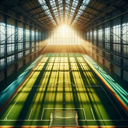 Qual o tamanho da quadra de futebol de salão